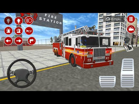 Fire Service Van Driving Simulator ☑️ Emergency Fire Car Driving Game ☑️ Android gameplay