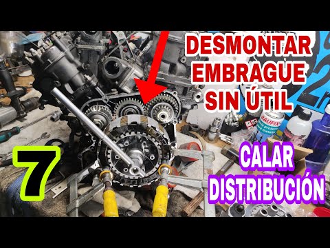 7 Soltar Embrague a lo BRUTO y calado piñones Distribución cigüeñales⚙️ Yamaha RD500