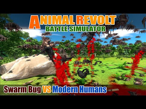 Swarm Bug vs Modern Humans - Animal Revolt Battle Simulator