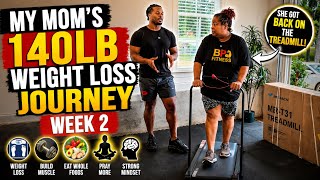 My Mom’s Weight Loss Journey (Week 2): She Got Back on the Treadmill!