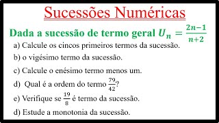 Numerical Sequences in Practice