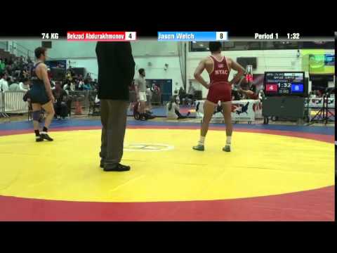 74 KG QF - Bekzod Abdurakhmonov (NYAC) vs. Jason Welch (Chicago RTC/Wrestling Prep)