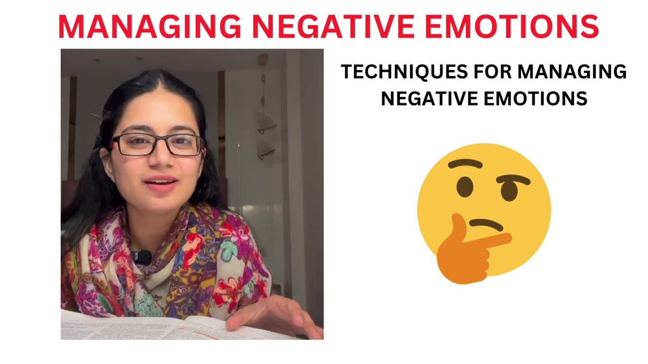 Managing Negative Emotions | Class 11 Managing Negative Emotions Psychology