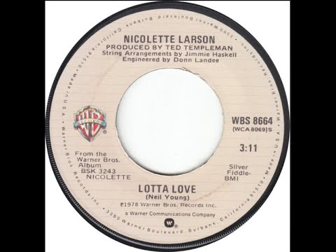 Nicolette Larson...Lotta Love...Extended Mix...
