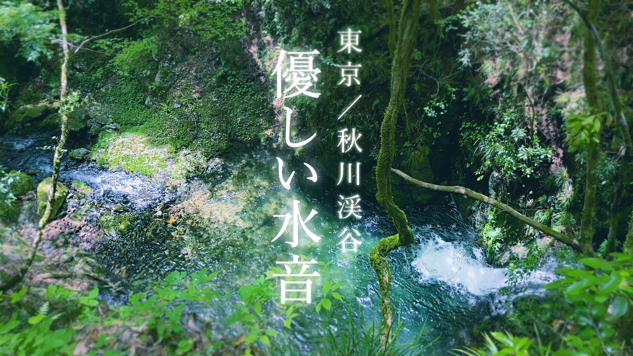 【癒し】東京の清流「秋川渓谷」ぐっすり眠れる川の音／寝る前のやさしい睡眠用BGM【4K映像】