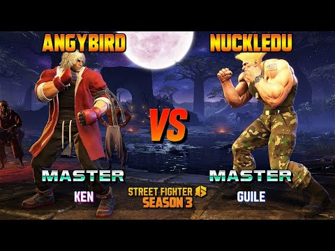 SF6 🔥 ANGRYBIRD (KEN) vs NuckleDU (GUILE) 🔥 High Level SF6 Gameplay