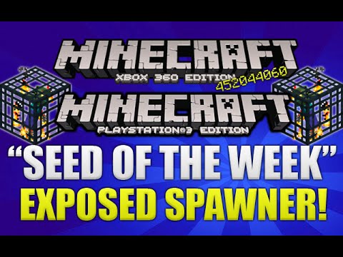 "Minecraft Xbox 360 & PS3 TU16 SEED" Exposed Spawner Under Extreme Hill Biome & MORE!