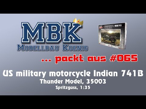 Thunder Model TM35003 1/35 US Military Motorcycle Indian 741B 2 sets in Box