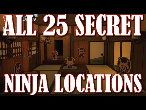 ALL 25 HIDDEN NINJA TOAD LOCATIONS: House of Tricky Ninjas in Paper Mario: The Origami King Guide