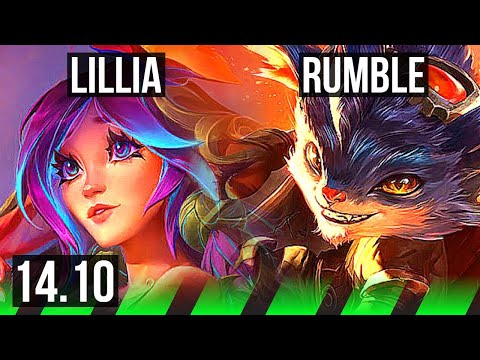 LILLIA vs RUMBLE (JGL) | 67% winrate, 11/3/7 | EUW Master | 14.10