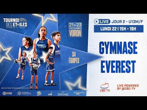 LIVE | Tournoi des Étoiles 2025 – Jour 2 (U13M&F) | Gymnase Everest | Voiron