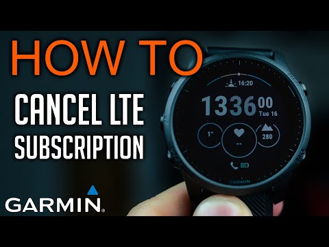 How to Cancel Garmin Smartwatch LTE Plan Subscription