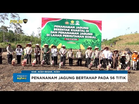 POLDA ACEH TANAM JAGUNG SERENTAK DUKUNG SWASEMBADA PANGAN