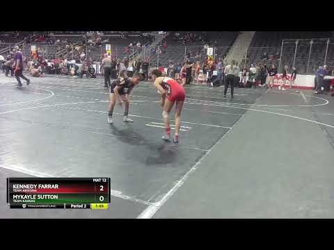 100 Lbs Champ. Round 1 - Kennedy Farrar, Team Arizona Vs Mykayle Sutton, Team Kansas 3d06