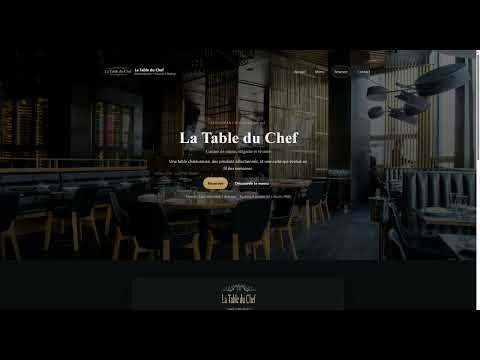 Aperçu vidéo - Template Restaurant TitouWeb