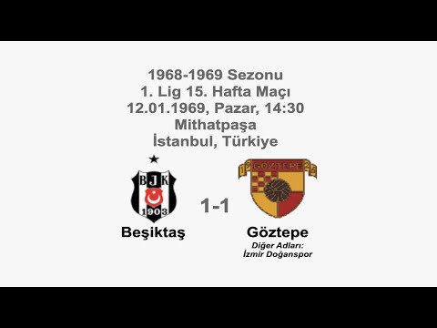 Beşiktaş 1-1 Göztepe 12.01.1969 - 1968-1969 Turkish 1st League Matchday 15