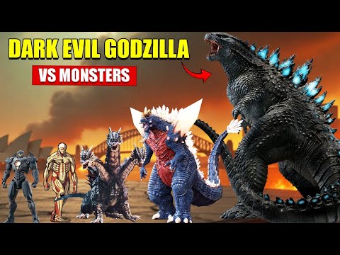 Dark Evil Godzilla vs Giant Monsters | 3D Monster Size Comparison 2025