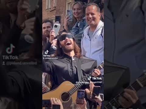 Jared Leto live performance in Cracow Old Town square Krakow, Poland - May 8 2024 