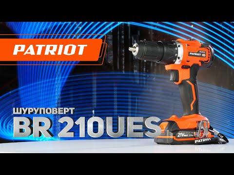 Миниатюра изображения товара Аккумуляторная дрель-шуруповерт PATRIOT BR 210UES BL / 180301550