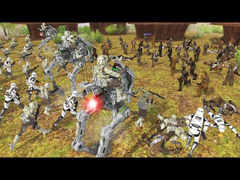 Huge Clone Army ORDER 66 on YODA! - Men of War: Star Wars Mod Battle Simulator