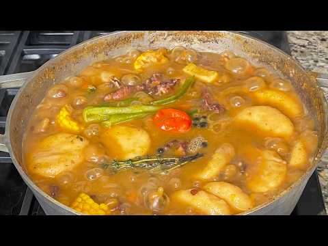 Jamaican Red Peas Soup with Chicken Back 🐔🇯🇲 | Traditional Saturday Soup Recipe