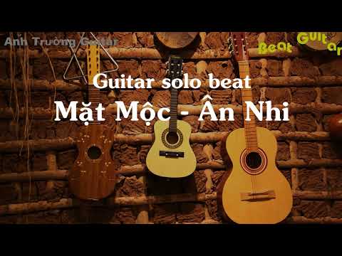 Karaoke Mặt Mộc - Ân Nhi Guitar Solo Beat Acoustic | Anh Trường Guitar
