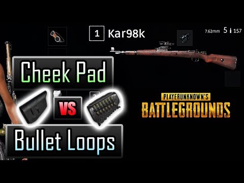 Steam 社群 影片 Pubg Cheek Pad Vs Bullet Loops Kar98k Side By Side Reload Speed Scope Sway Comparisons