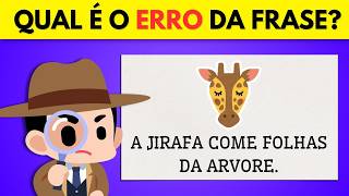 Quiz de português | Quiz educativo infantil | Ache o erro | Você consegue acertar todos?