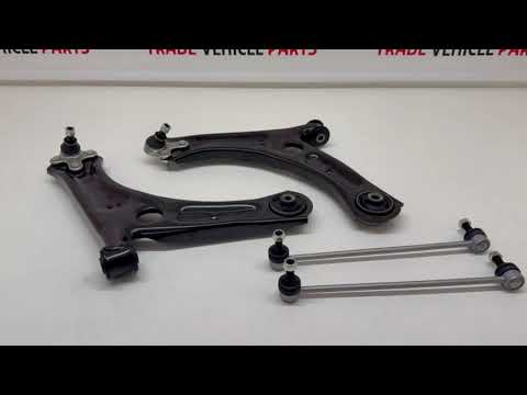 Fits VW Caddy 2010-2020 Front Lower Suspension Wishbone Control Arms & Drop Links Pair video