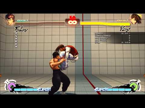 [AE2012] Yang cross-up dive and unblockables (forward throw) part 1