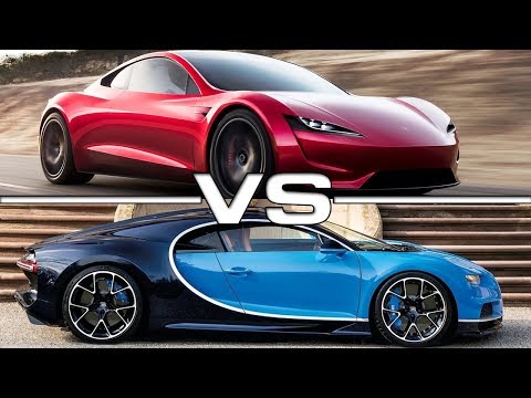 2020 Tesla Roadster vs 2018 Bugatti Chiron