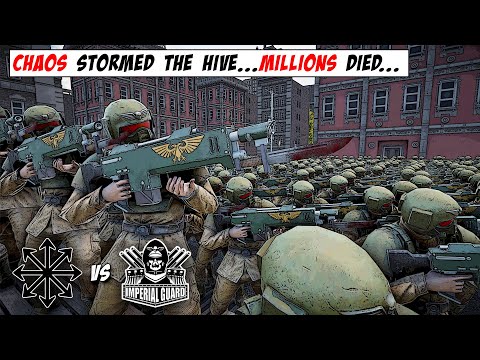 IMPERIAL GUARD HIVE v 4 MILLION CHAOS! | Warhammer 40K | MODDED UEBS2