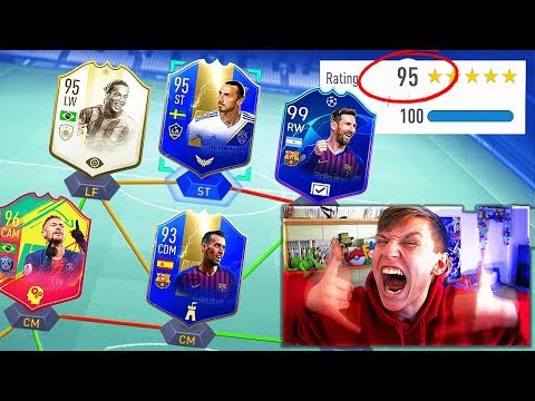 TOTS 195 RATED!! - 95 IBRAHIMOVIC IN RAREST 195 FUT DRAFT!!! (FIFA 19)