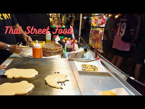 Amazing Thai Lady! Freehand Pancake Artist - Krabi Street Food