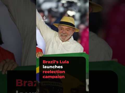 Brazil's Lula launches reelection bid amid foreign interference concerns #ajshorts
