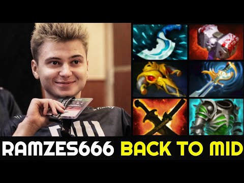 RAMZES666 back to MID with Full Damage Build Magnus 7.27 Dota 2