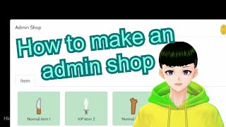 How to make admin shop YouTube video image
