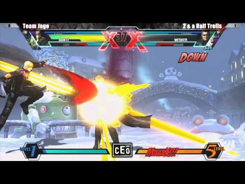 UMVC3 3 v 3 Team Jago vs 2 & a Half Trolls - CEO 2012 Tournament