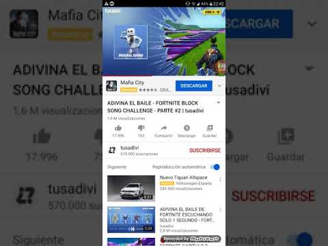 Adivina el baile de fortnite por su musica