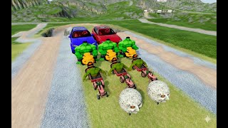 Overcoming obstacles: snakes and ducklings | off-road vehicles #beamngdrive