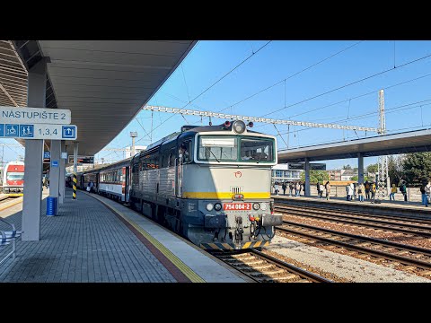 |Vlaky| 754.084 odchádza s R 745 Bojnice z Trnavy 10.5.2023