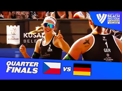 Hermannova/Stochlova vs. Ittlinger/Schneider - Quarterfinal Highlights Kusadasi 2022 #BeachProTour