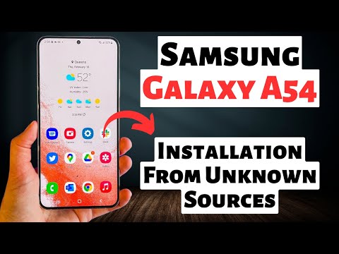Samsung Galaxy A54 Installation From Unknown Sources || Install Apps From Unknown Sources