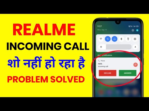 Realme Incoming Call Not Showing On Screen | Realme Incoming Call Not Showing Full Screen