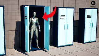 Hide Inside Locker Almirah | Unreal Engine 5
