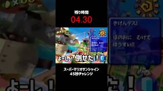 【RTA】スーパーマリオサンシャイン45秒チャレンジ【ピンナパーク】#Shorts