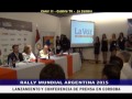 CANAL 11 EN LA PRESENTACION OFICIAL DEL RALLY MUNDIAL