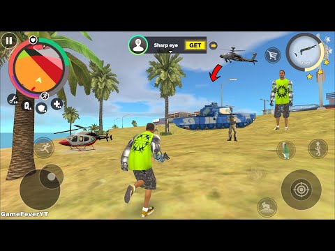 Vegas Crime Simulator 2 (Hercules Iron Hand Destroy Tank and Robot) Desert War - Android Gameplay HD