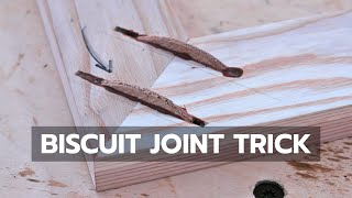 BISCUIT JOINT TRICK: You&#39;ve Probably Never Seen This Before
