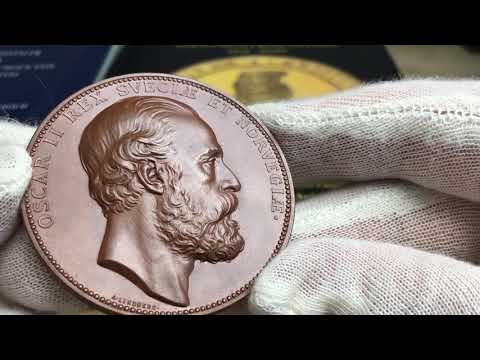 Oskar II - Uppsala Universitet 400 år 1877 från Roberto Delzanno Mynthandel